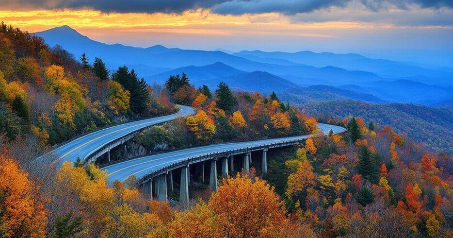 Блу-Ридж-Парквей - живописная дорога через сердце Аппалачей